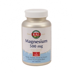 Magnesium 500 mg - Ajuta la reducerea oboselii si a extenuarii